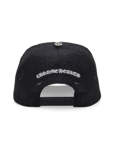 CHROME HEARTS HAT BIG CROSSES BLACK WHITE