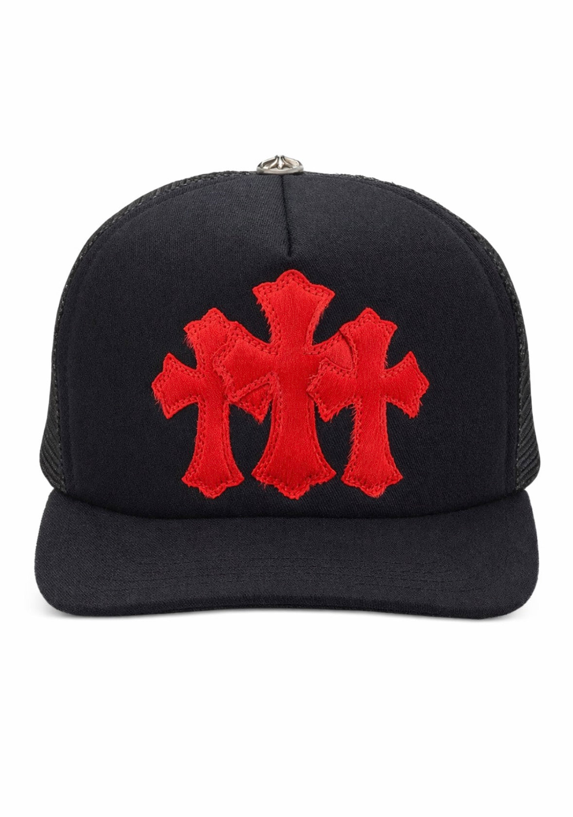 CHROME HEARTS HAT BIG CROSSES RED