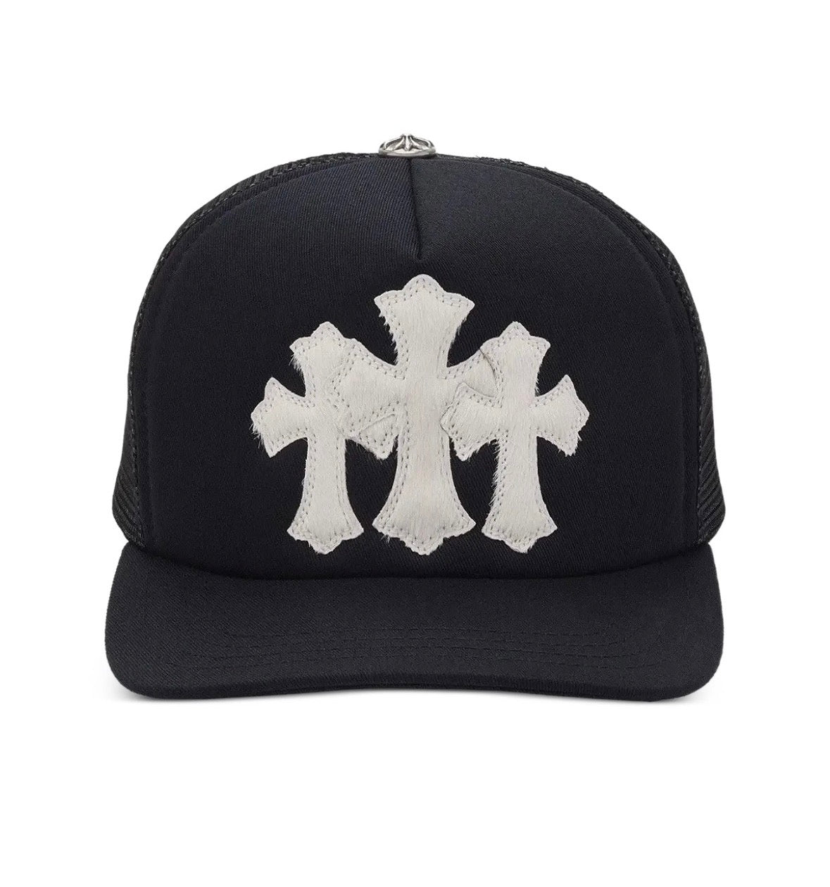 CHROME HEARTS HAT BIG CROSSES WHITE